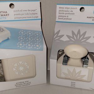 NEW IN BOX (2) Martha Stewart Crafts Punch *ASTER & GUIDING STAR*